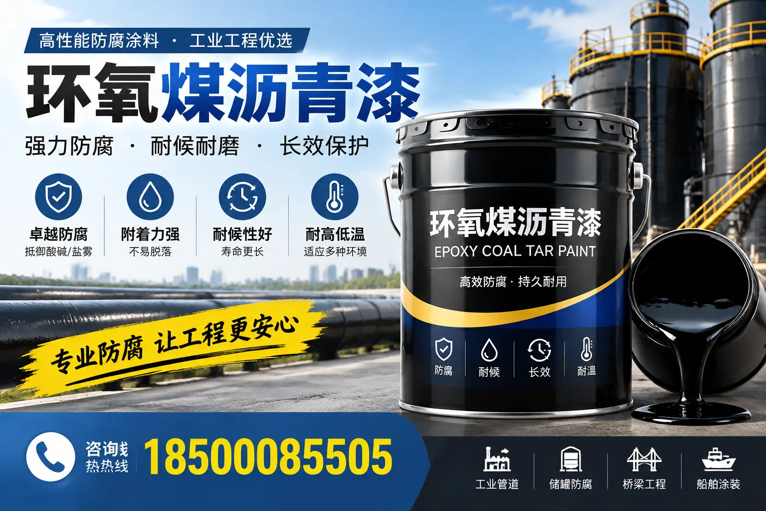 环氧煤沥青漆的施工方法与注意事项,确保在伊春顺利完成
